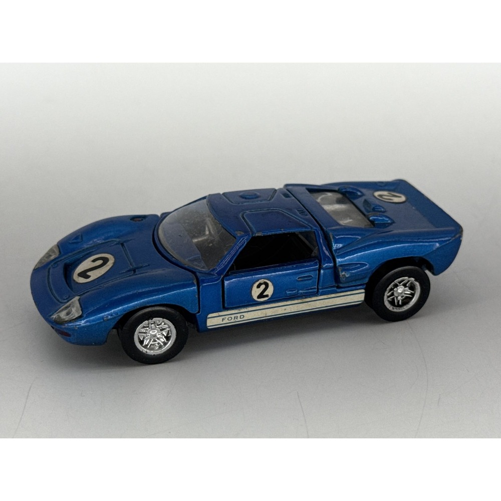 Hot Wheels Racing Ford GT40 Diecast Model Car 1:43 Scale Blue Metal Race Kids